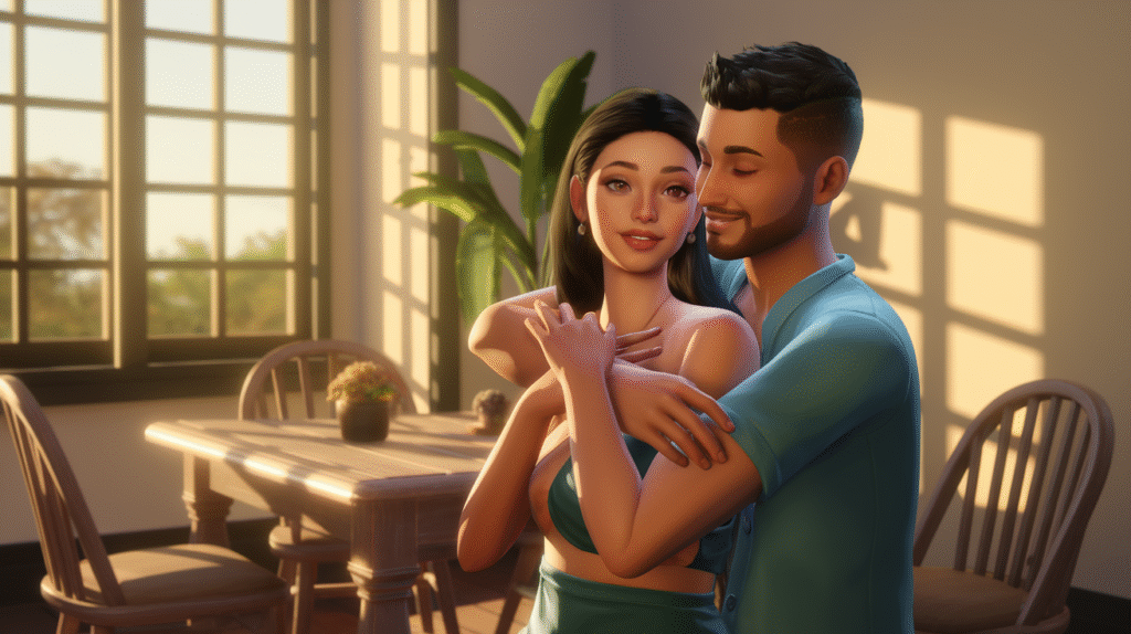 The Classic Couple Embrace