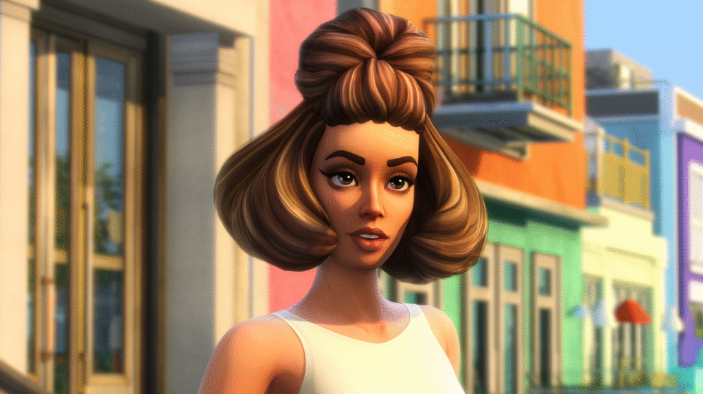 Sim steps out with a fresh, bouncy bob
