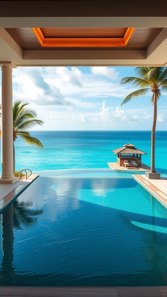 35 Dreamy Bloxburg House Ideas to Inspire Your Next Build Luxury beachfront villa with a pool and ocean view