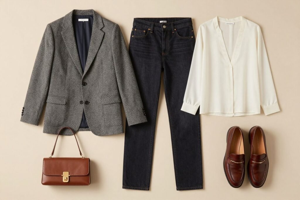 cocktail casual outfit for luxury game night