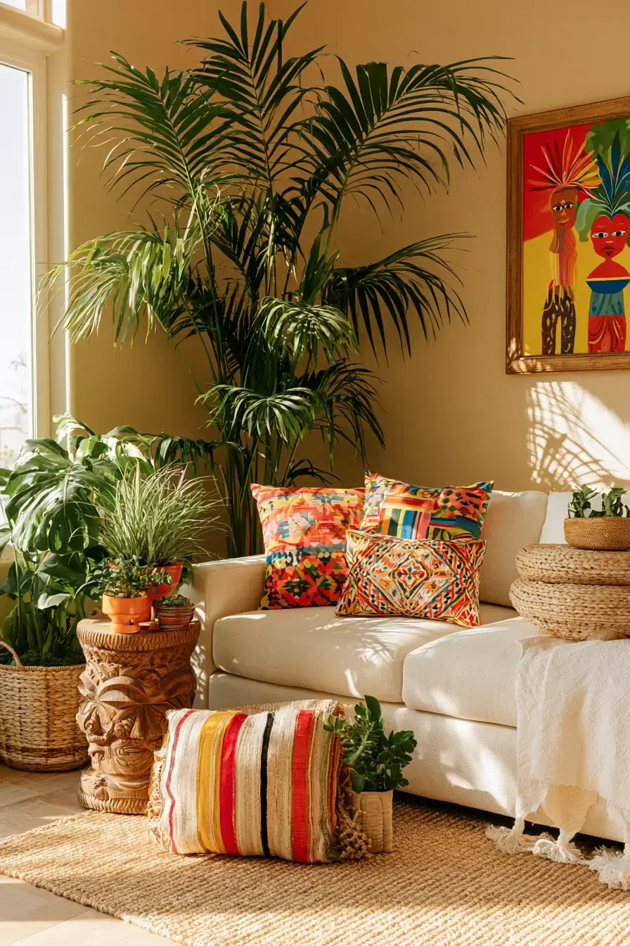 27 Afrohemian Decor Living Room Ideas for a Warm Soulful Home