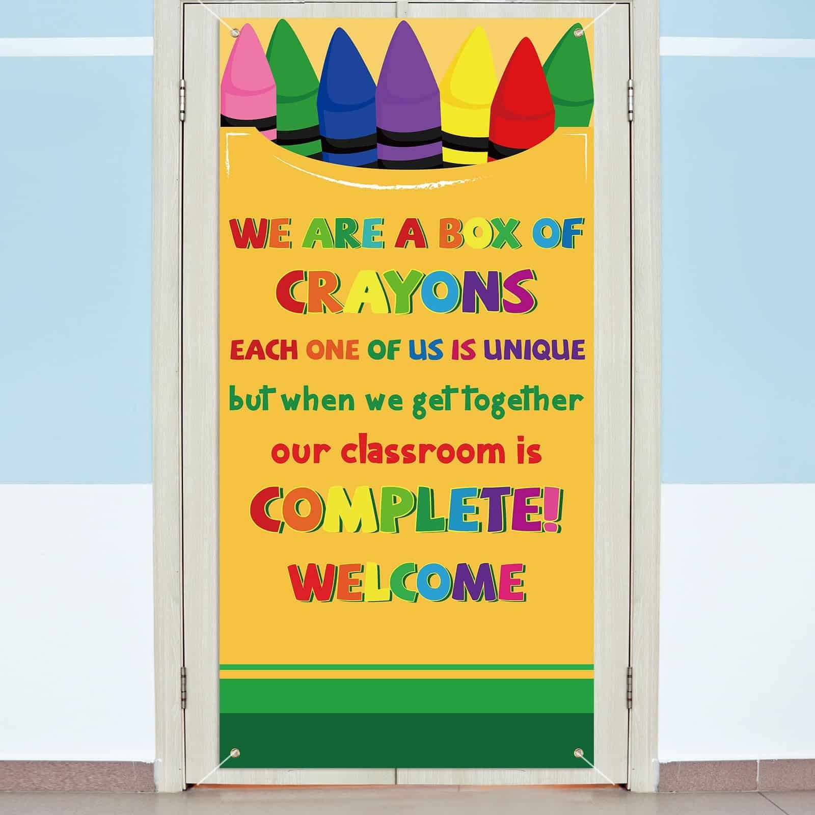 Classroom Door Decorations: 10 Welcoming Ideas for 2026 HunnmingRe Crayon Door Cover