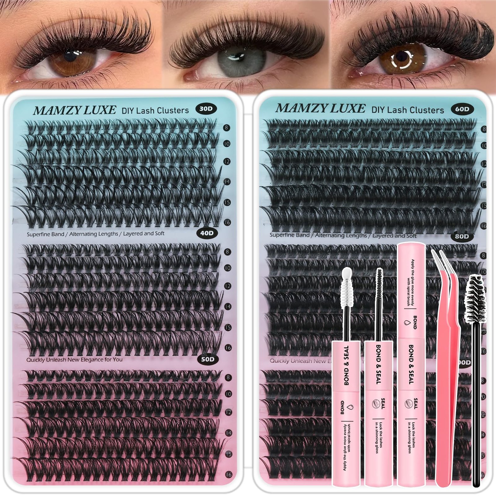 Mamzy Luxe Lash Clusters